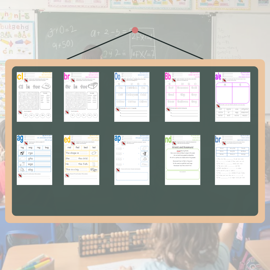 فلاشة واحدة تضم أكثر من 1800 ورقة عمل لتعليم الإنجليزية للأطفال جاهزة للطباعة – مناسبة للأعمار 3 إلى 12 سنة – ومع كل طلب تحصل على هدية كتب تلوين PDF!